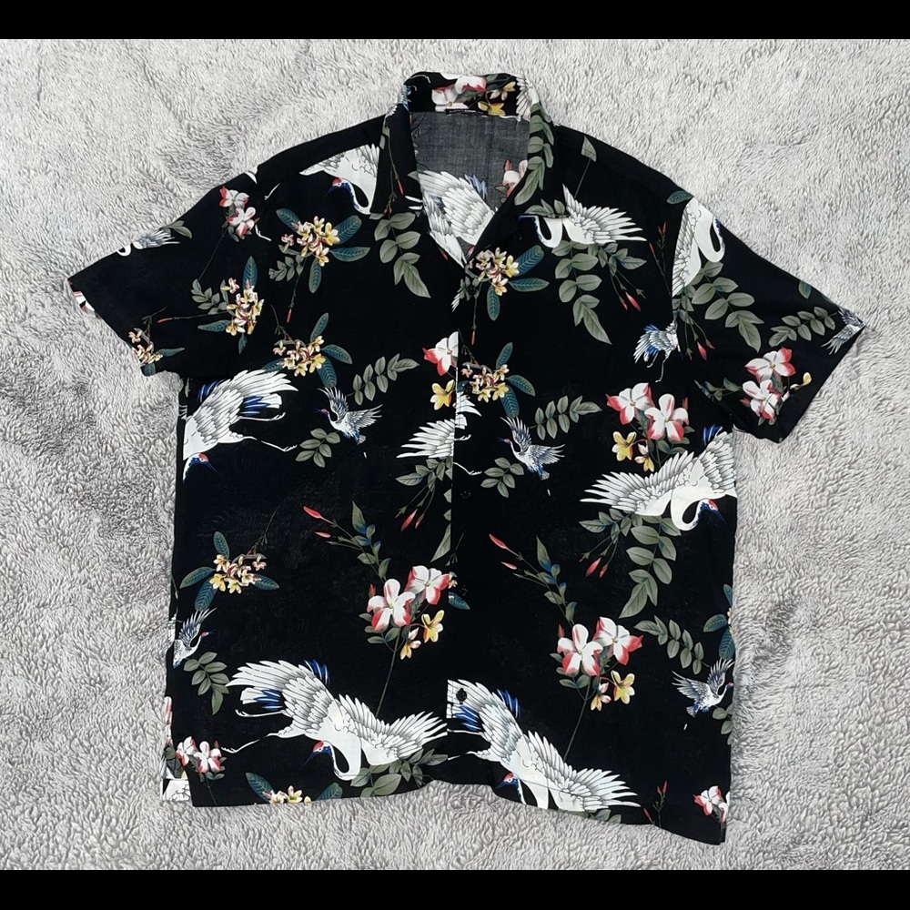 Tropic Collar Short Sleeve - Black/Combo